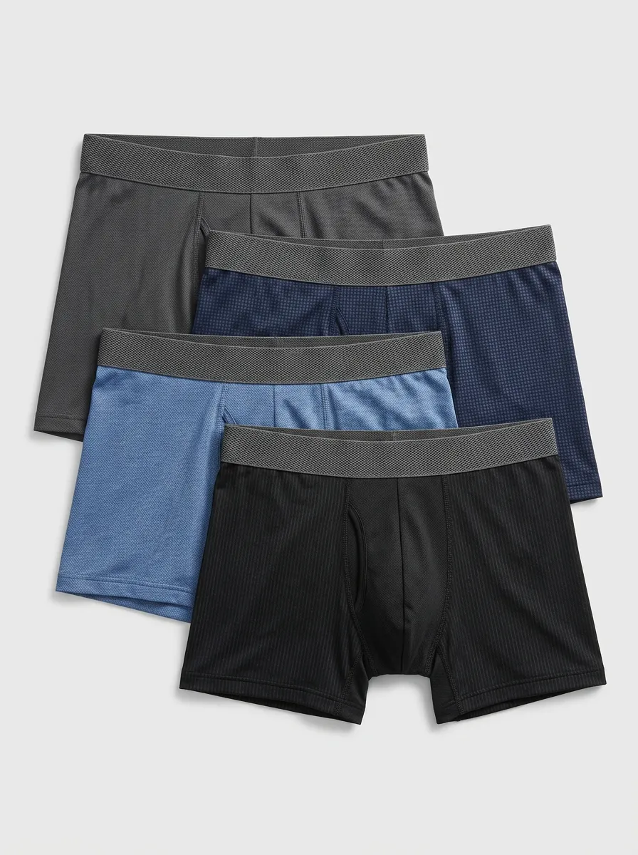 Flexible Flexible Waist Four Pack Briefs