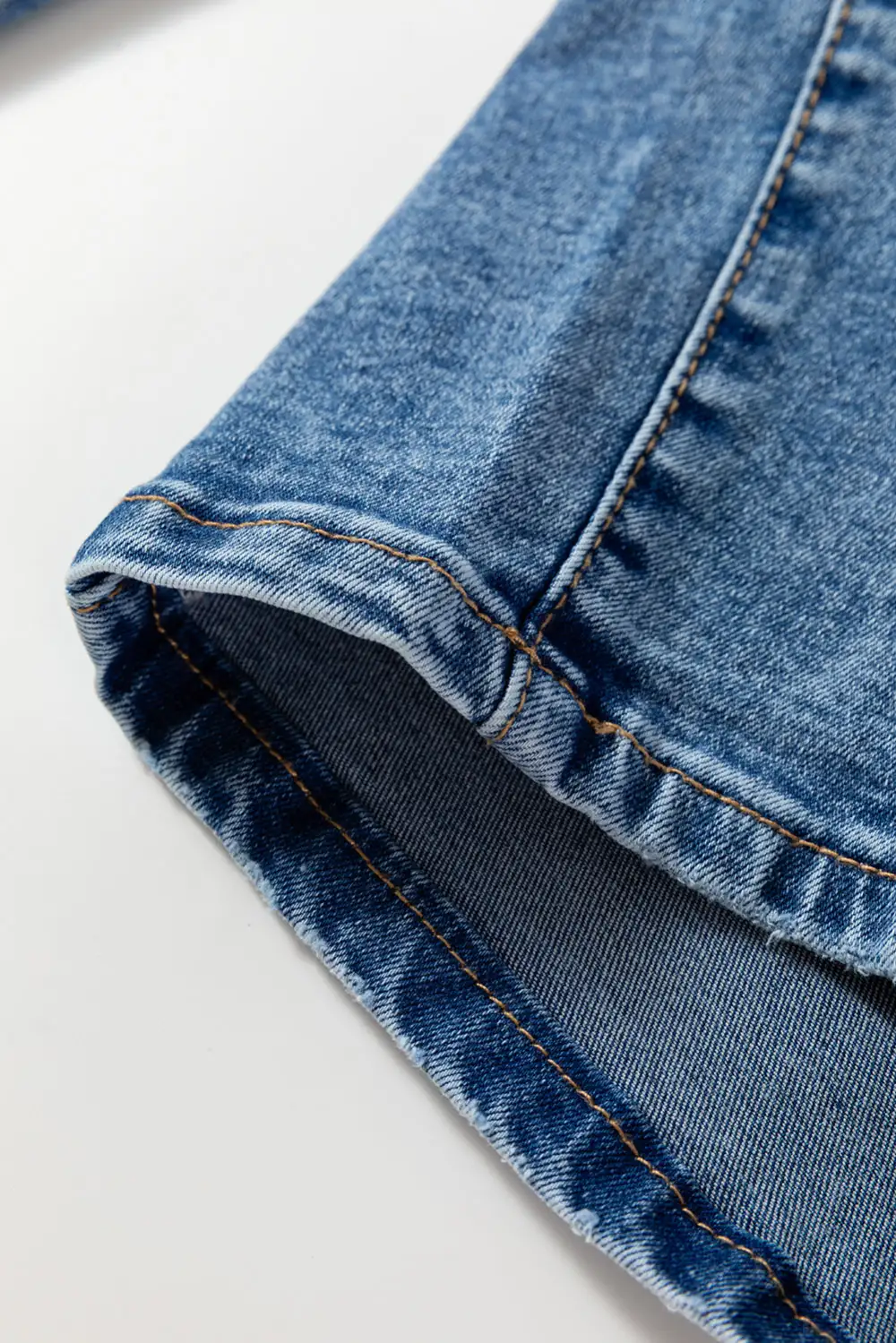 Elastic Waist Easy Layer Denim Jeans