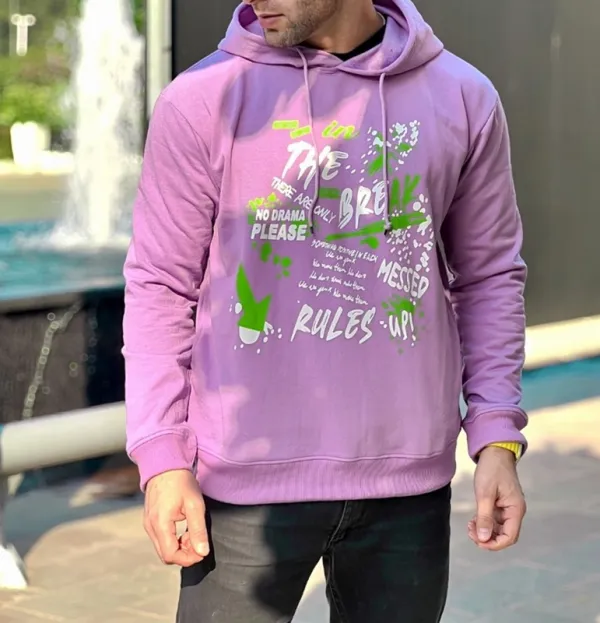 Purple Fleece Hoodie