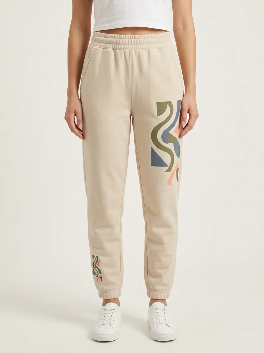 Women's Abstract A2 Shape Geometric Graphic Joggers