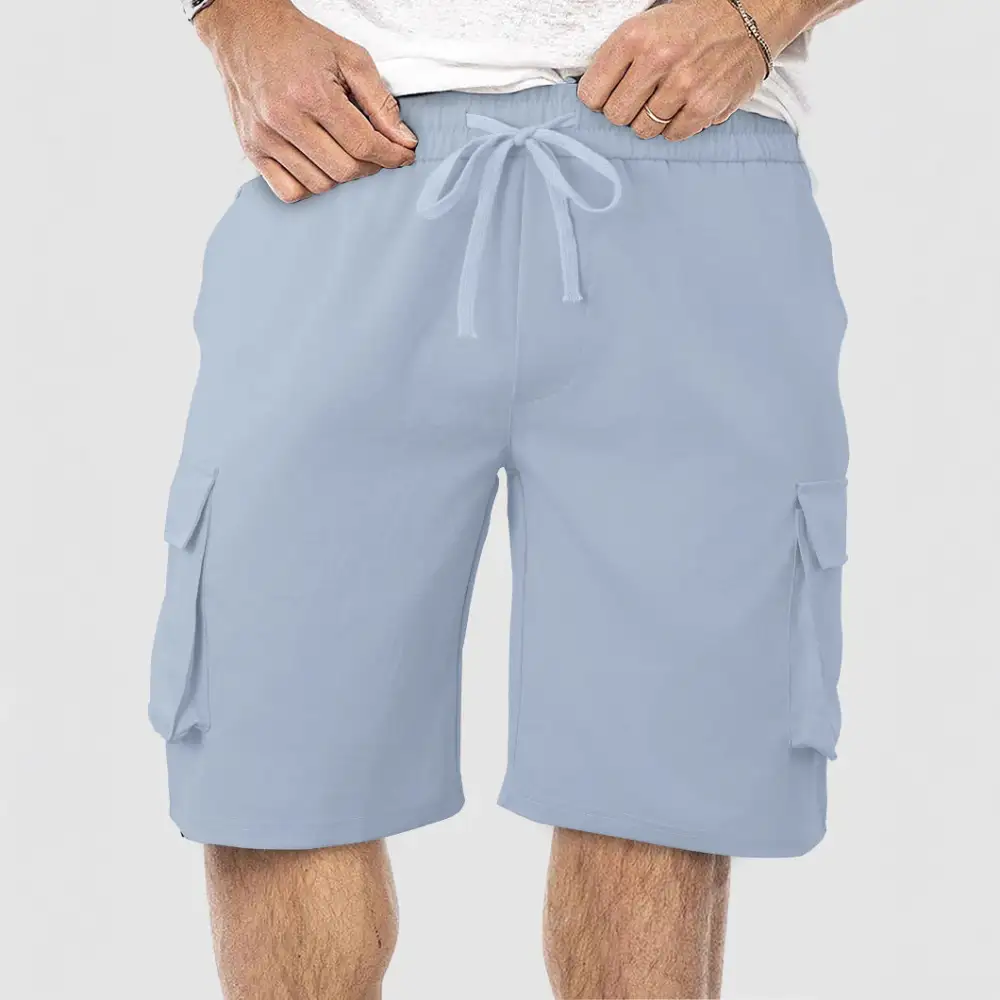 Men's Comfortable Multi Pocket Cargo Shorts for Travel and Leisure