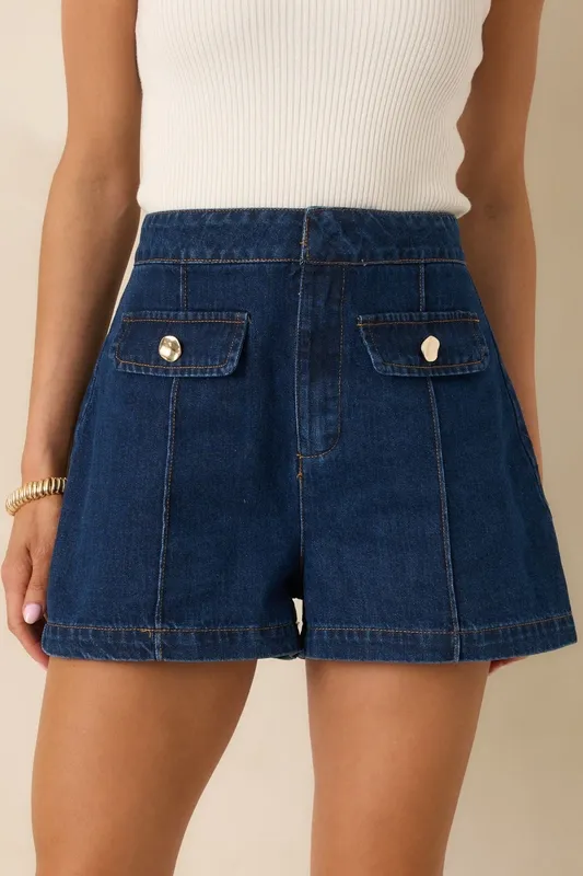 Indigo Denim Shorts