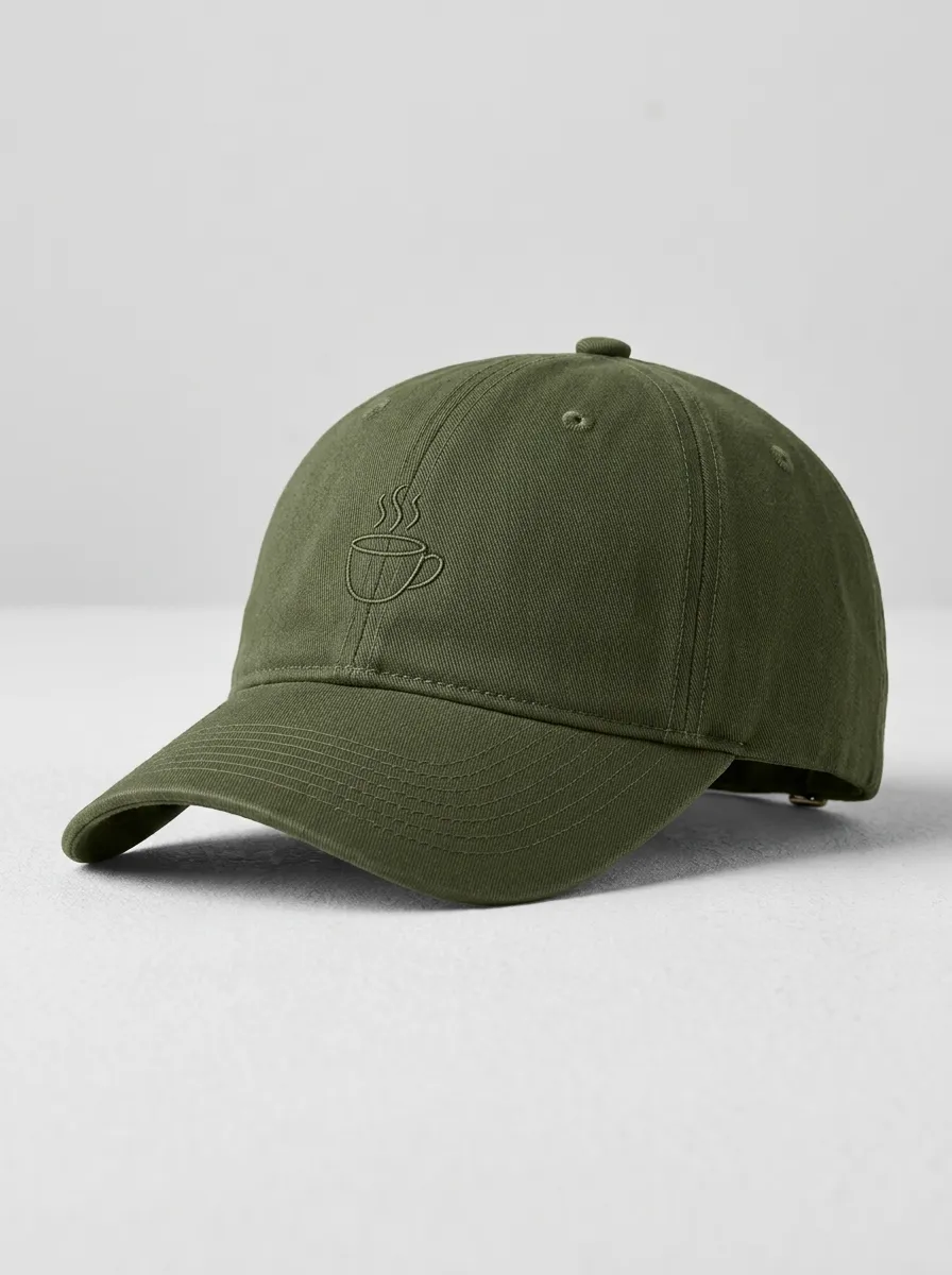 Structured Coffee-Lover Embroidered Unisex Baseball Cap
