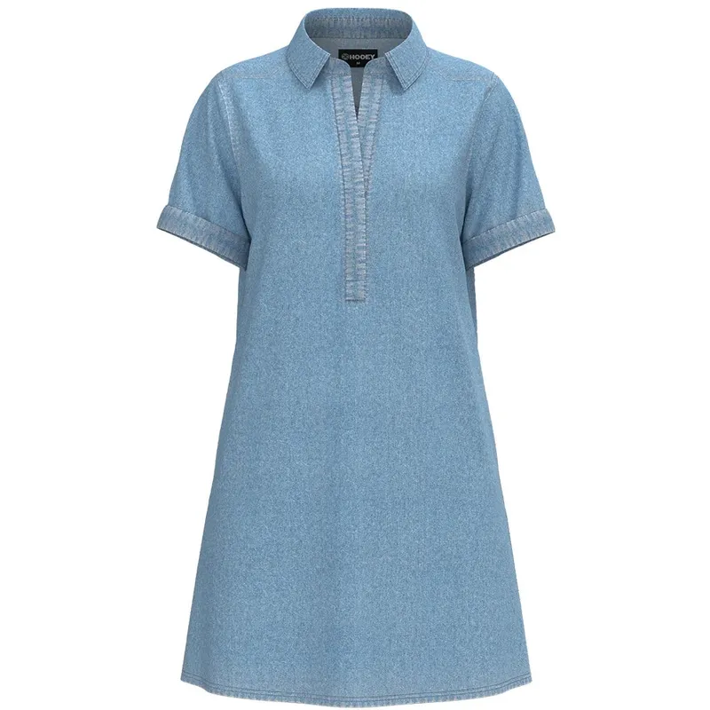 Denim Button Front Dress