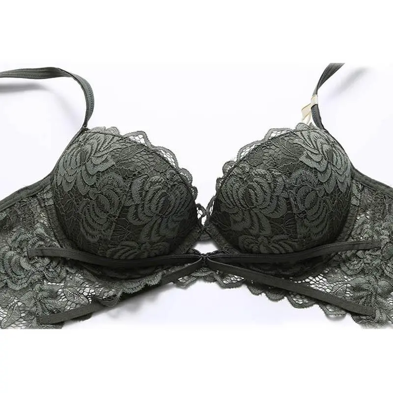 Strappy Push-Up Lace Lingerie Set