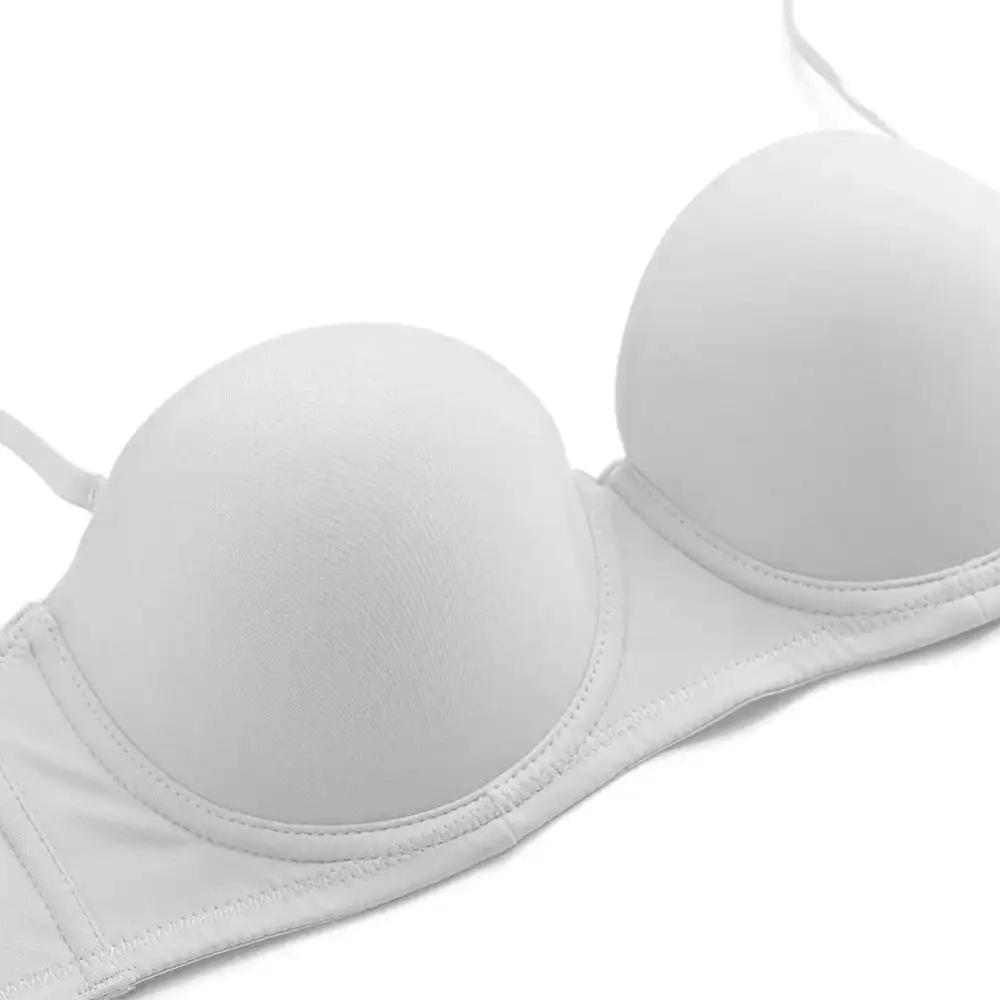 Bra with Clear Adjustable Straps