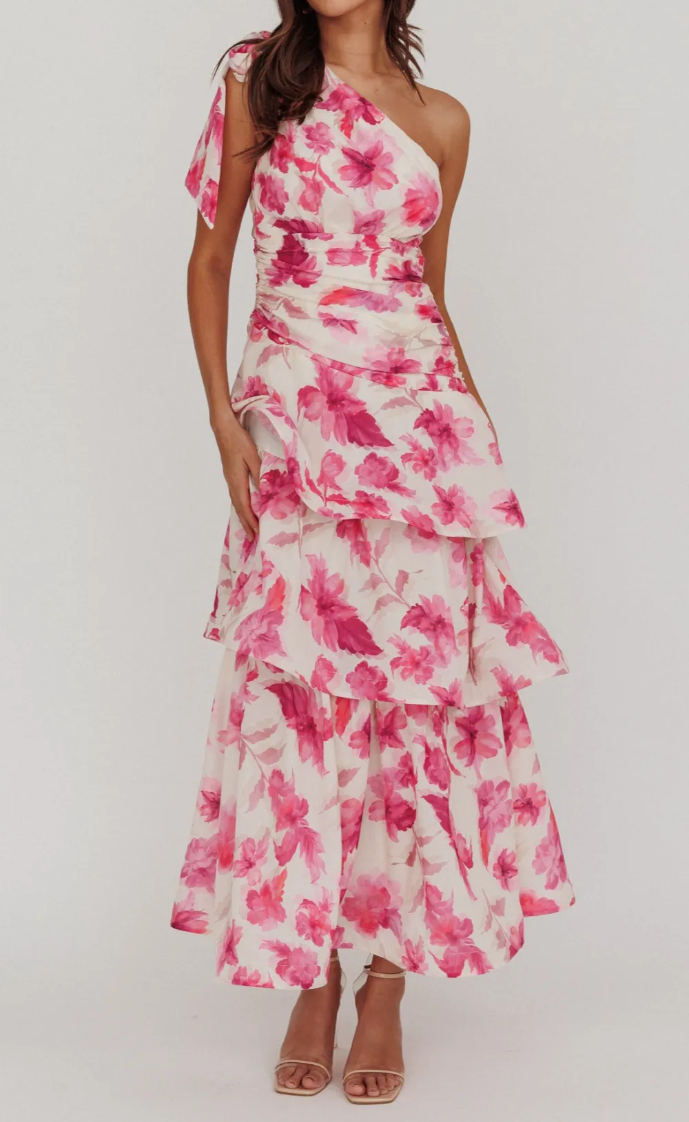 Elegant One Shoulder Maxi Dress