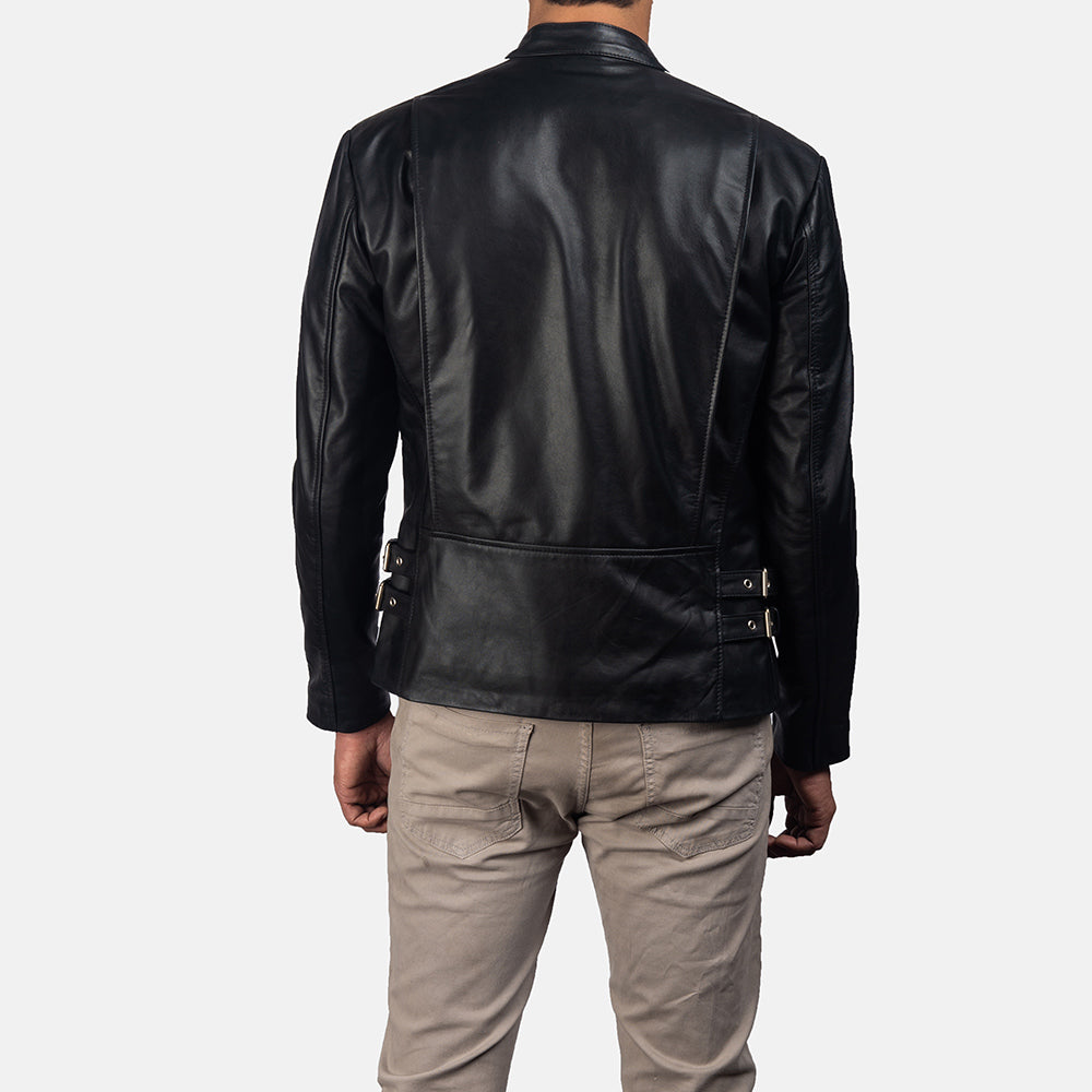 Men's Classic Workwear Biker Leather Jacket