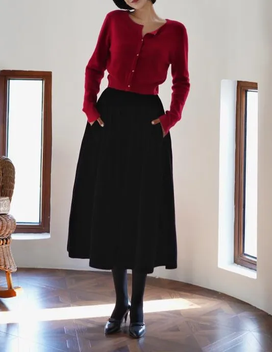 Flexible Essential Everyday Casual Polyester Skirt