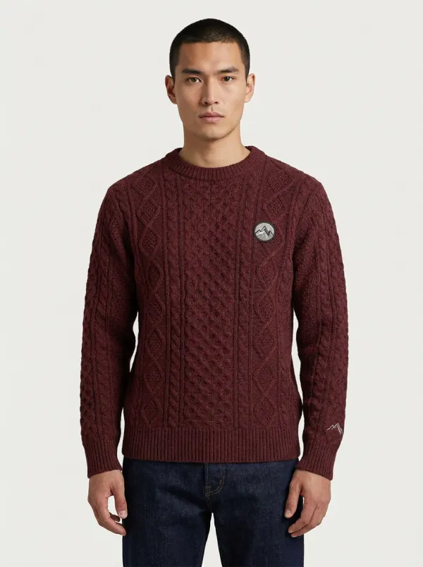 Men's Charcoal Grey Field Knit Sweater