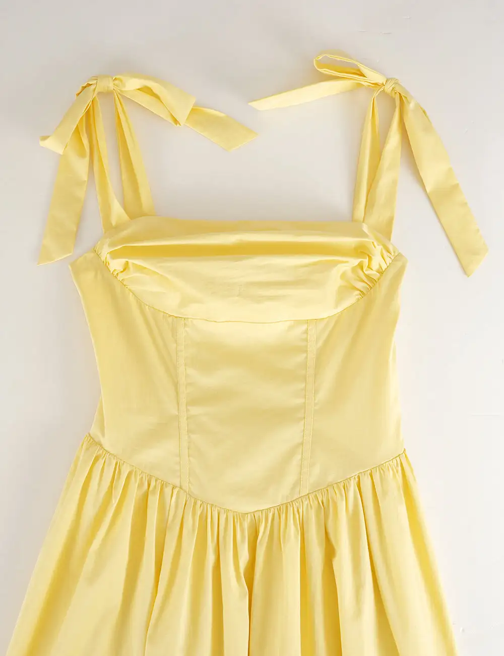 Elegant Square Neck Strap Shoulder Midi Dress