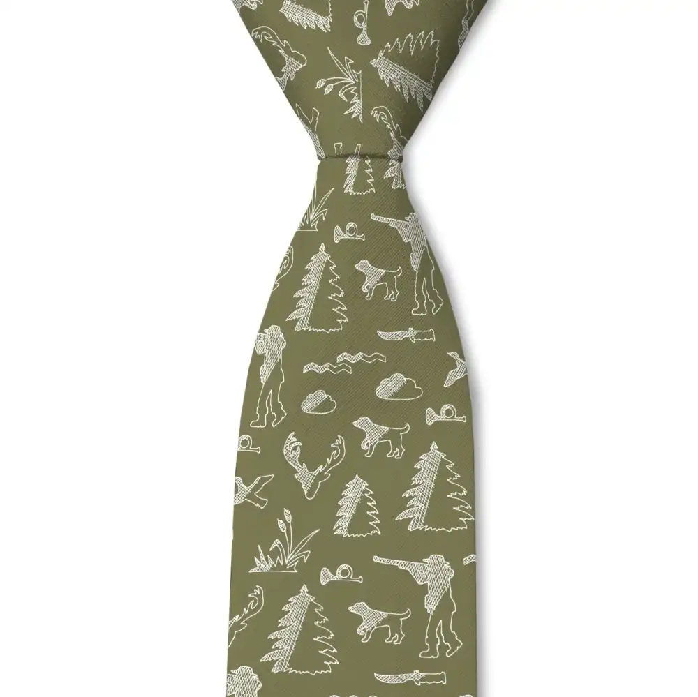 Hunting Novelty Pattern Necktie