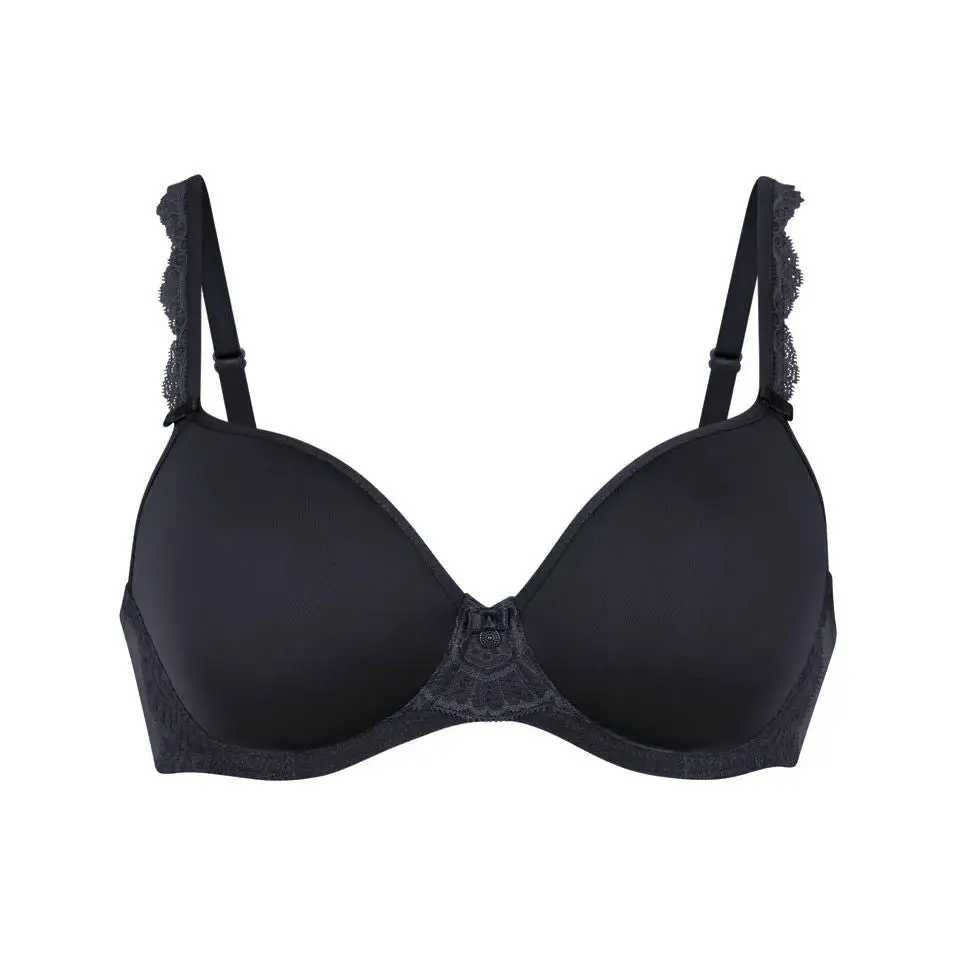 Women's Underwire Seamless Lace Natural Shape Breathable Smoothing Bra