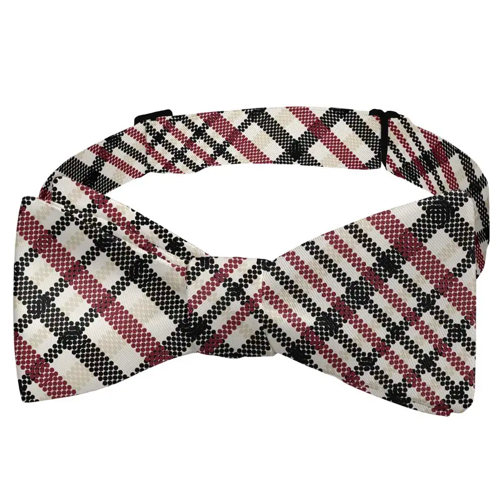 Potter Plaid Motif Bow Tie
