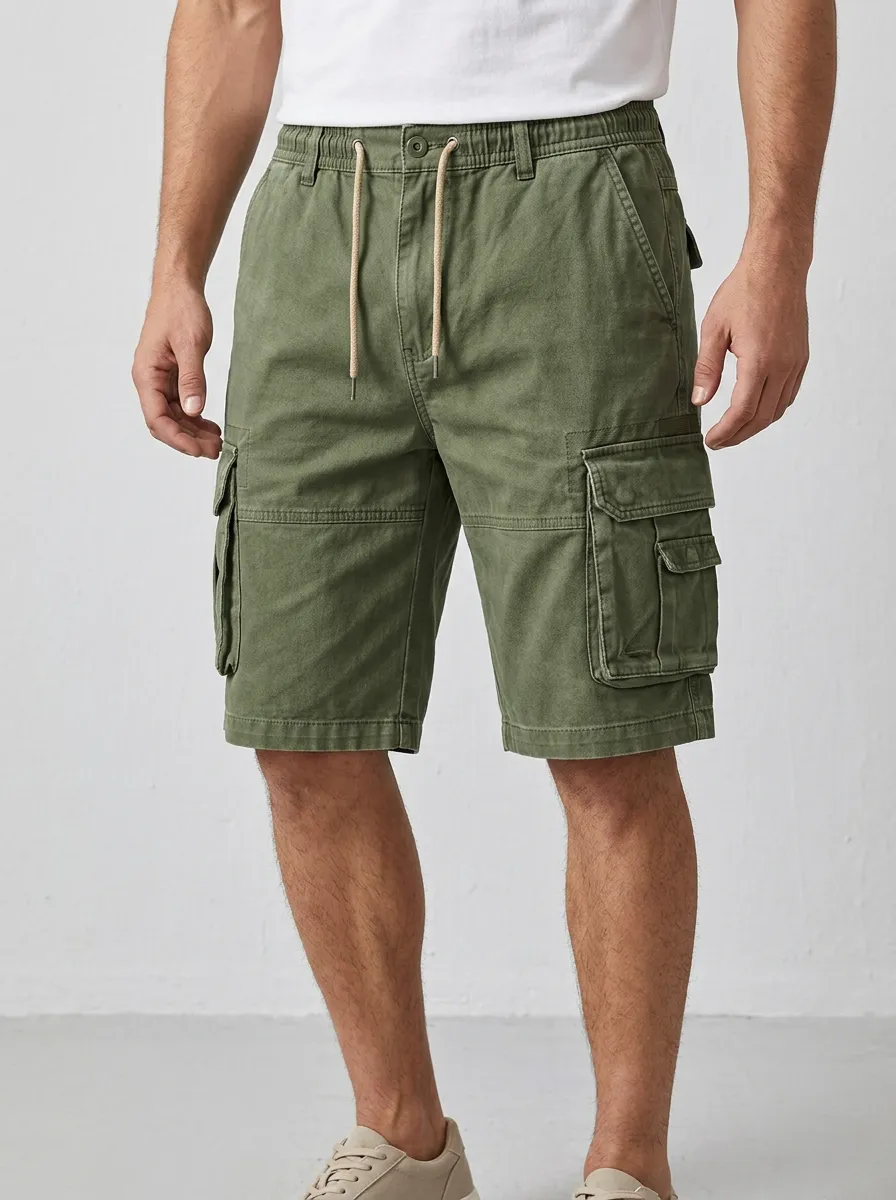 Men's Outdoor Multi Pocket Cargo Shorts for Outdoor Days
