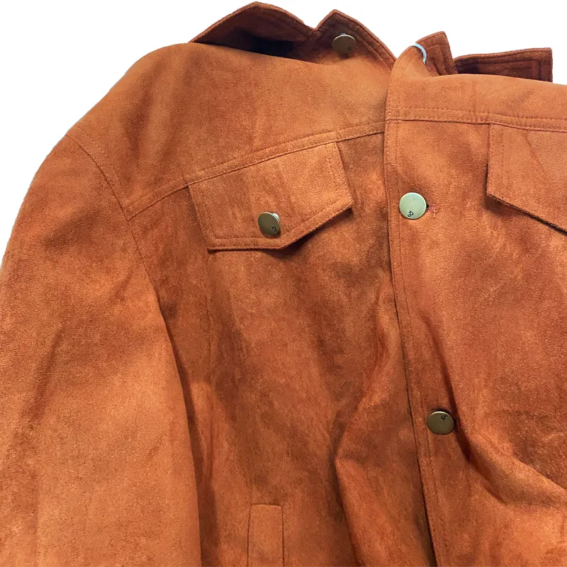 Textured Work Suede Jacket