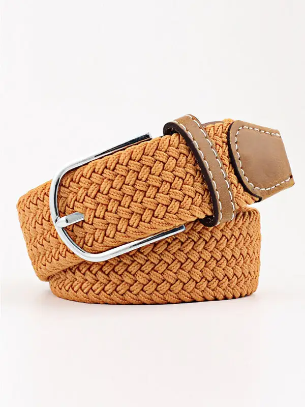 Woven Contrast Waist Belt
