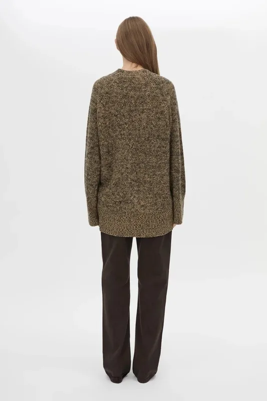 Black Knit Boyfriend Cardigan