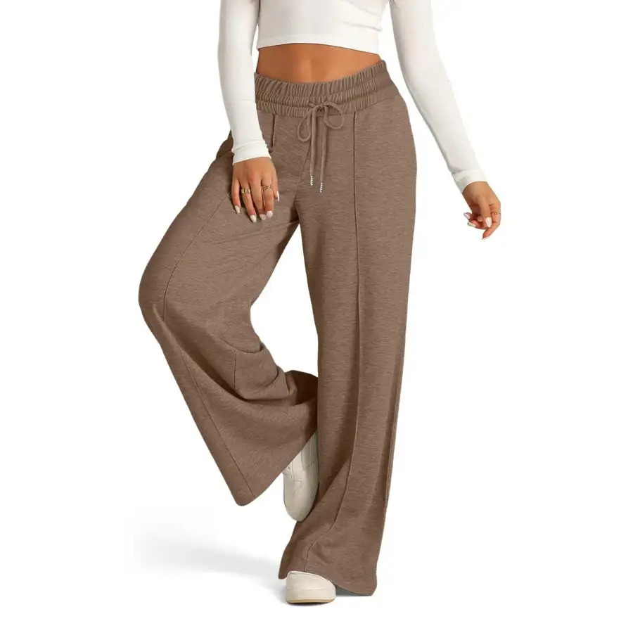 Full Size Drawstring Relaxed Fit Wide Leg Pants Plus Size
