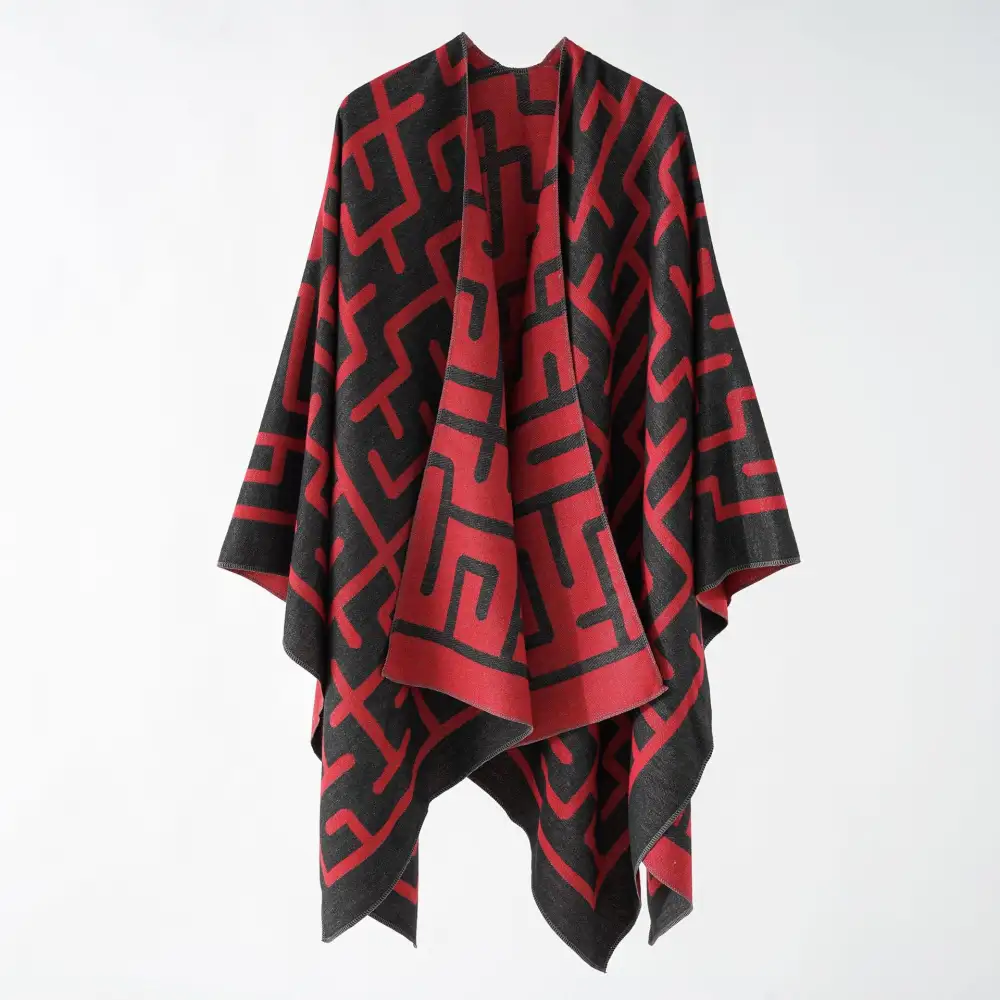 Reversible Jacquard Geometric Scarf