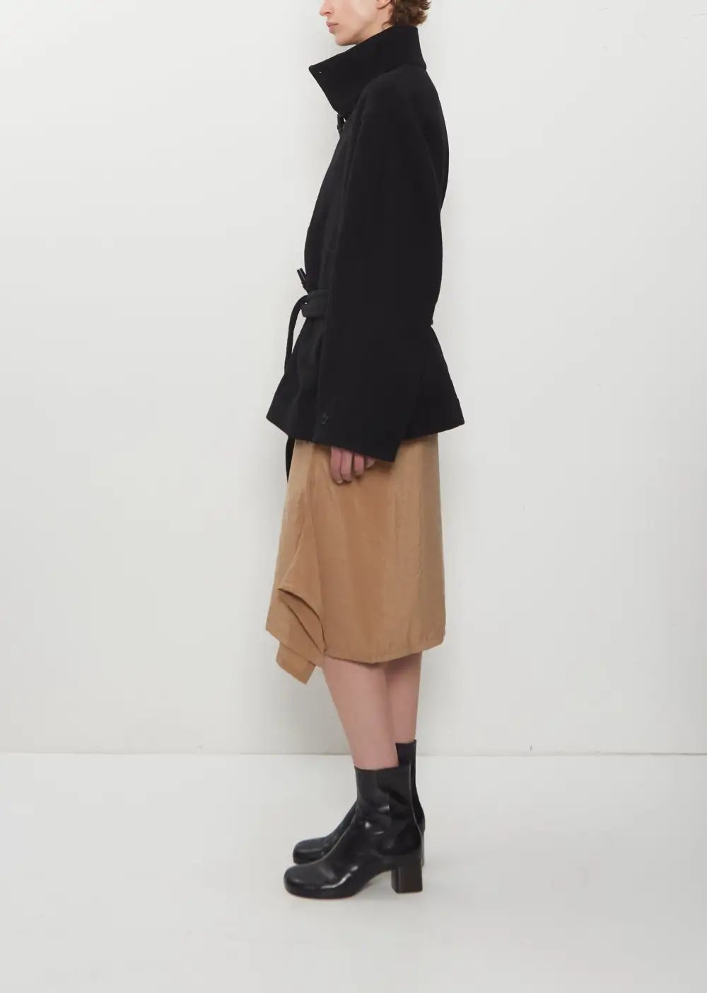 Women's Double Face Oversized Stand Collar Coat