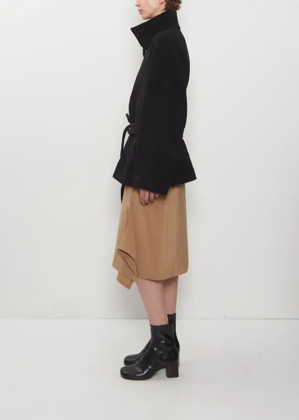 Women's Double Face Oversized Stand Collar Coat