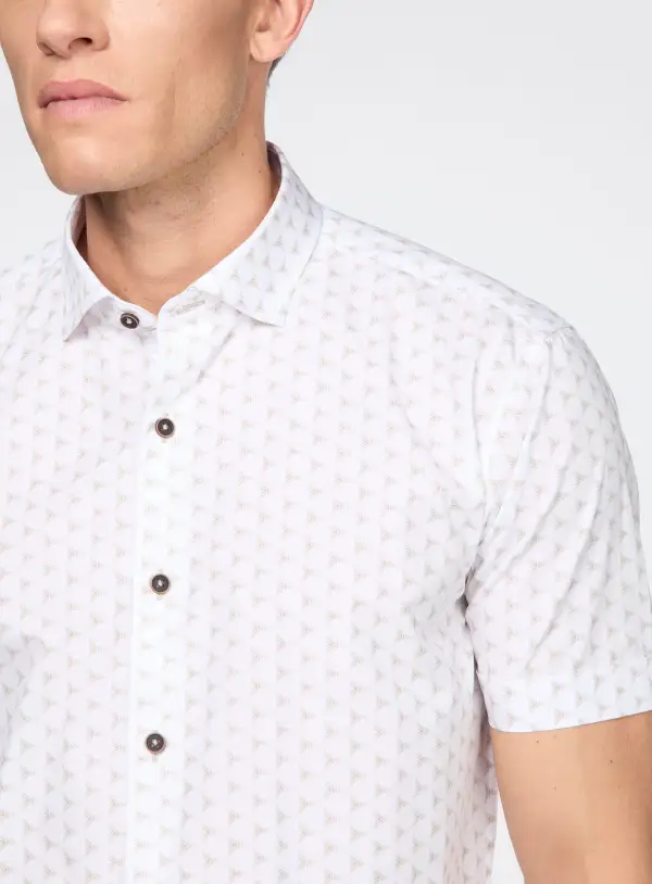 Spin Motif Poplin Shirt