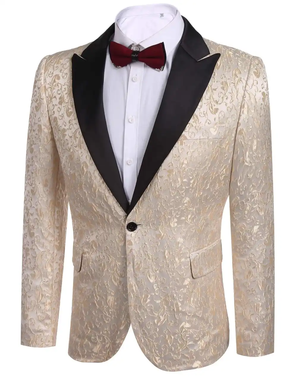 Linen Blend Floral Blazer Jacket