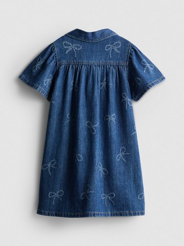 1-9yrs | Pure Cotton Bow Laser Print Denim Dress detail 1