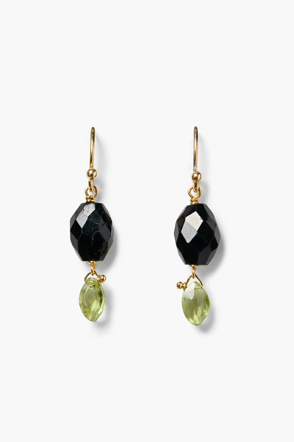 Polished Gemstone Statement Earrings