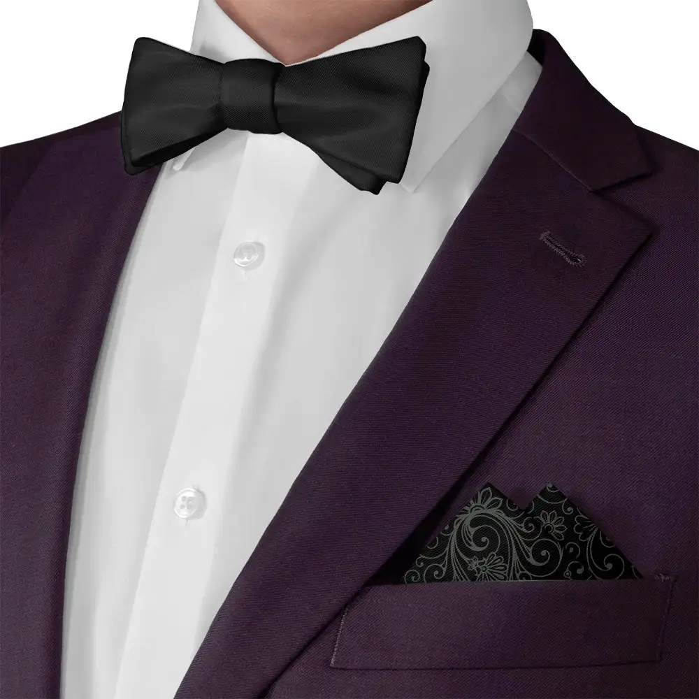 Elegant Smart Ornate Paisley Pocket Square