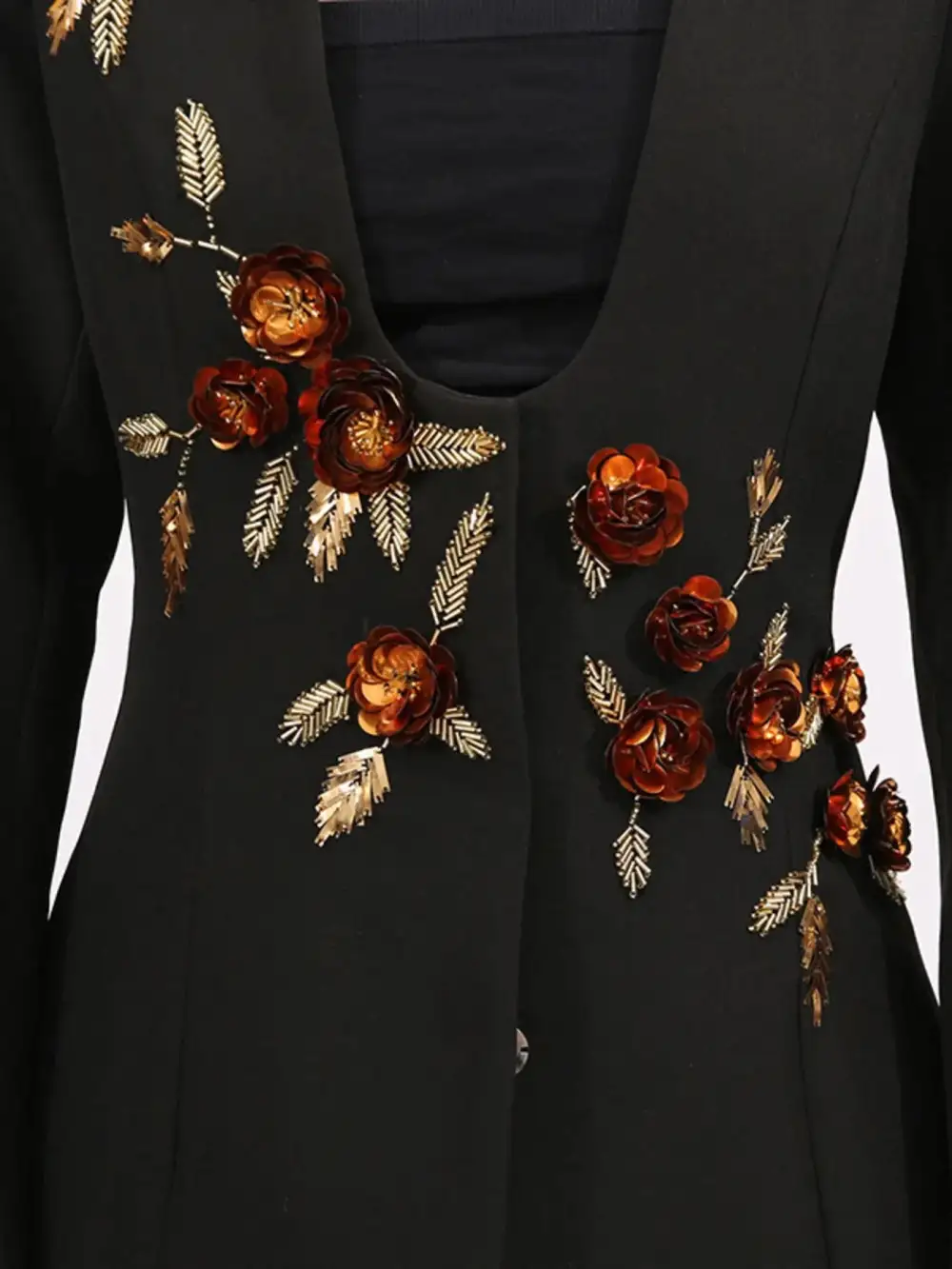 Tailored Refined Long-Sleeve Blazer