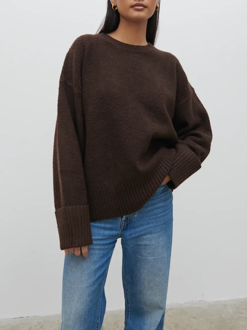 Slight Stretch Oversized Jumper