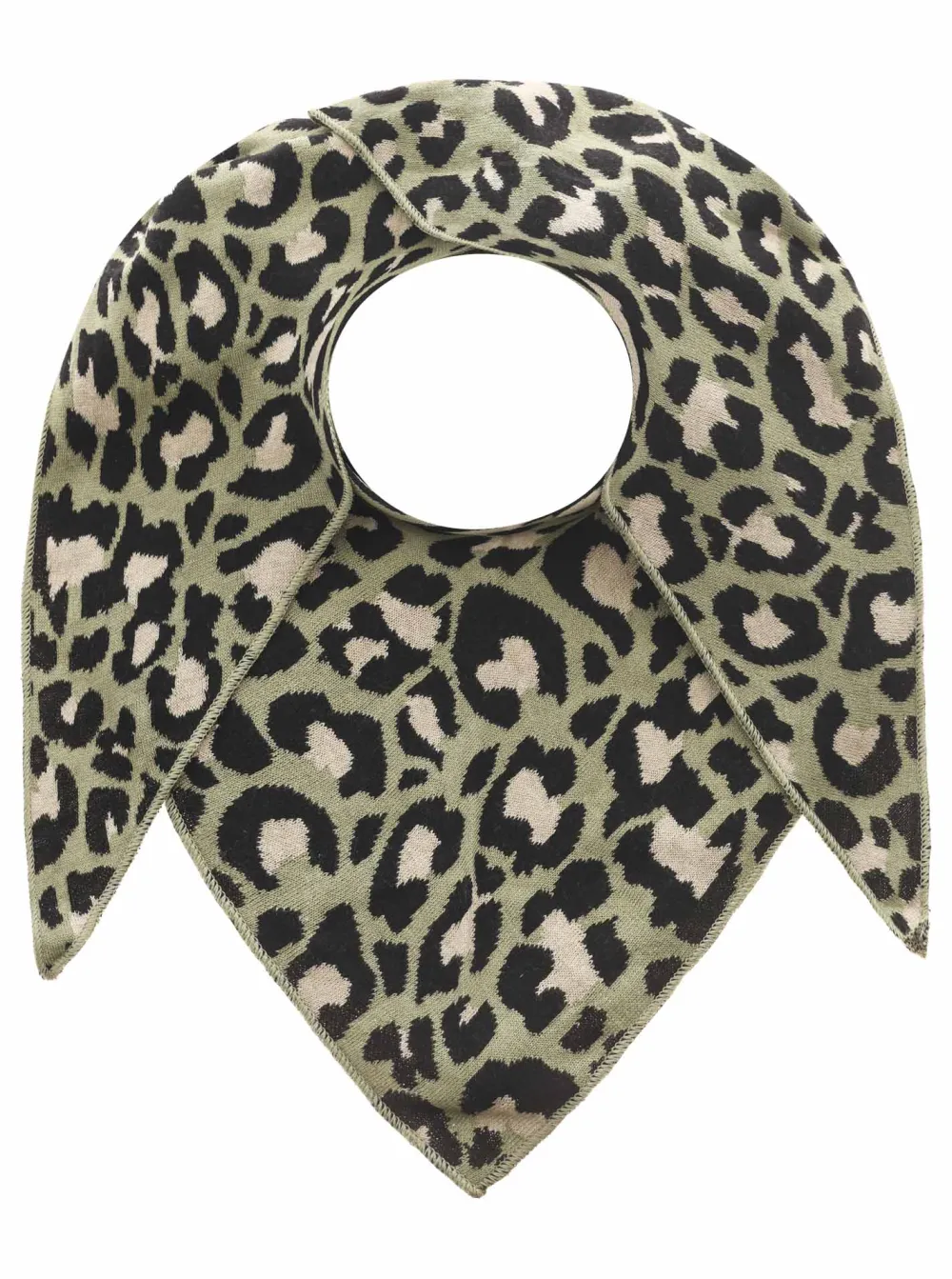Graphic Cotton Wool Leopard Pattern Fashion Scarf