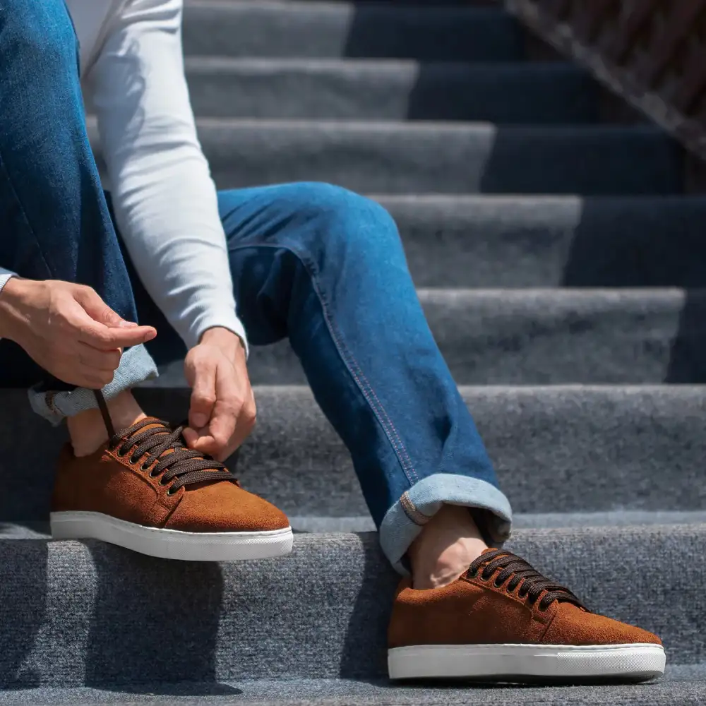 Relaxed Suede Low Top Sneakers