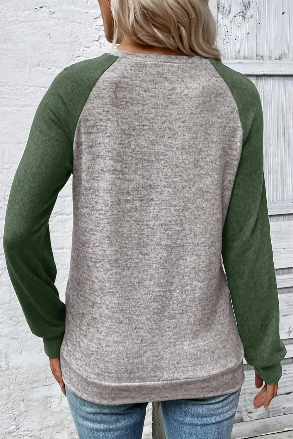 Women's Colorblock Long Sleeve Raglan Sleeve T-Shirt