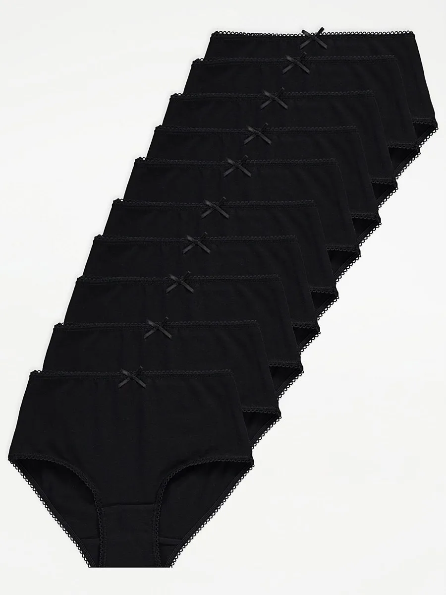 Black Briefs 10 Pack