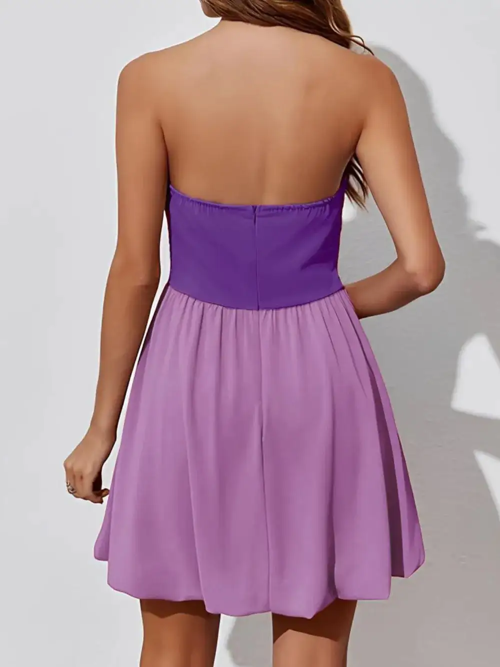 Structured Shape Ruched Mini Dress
