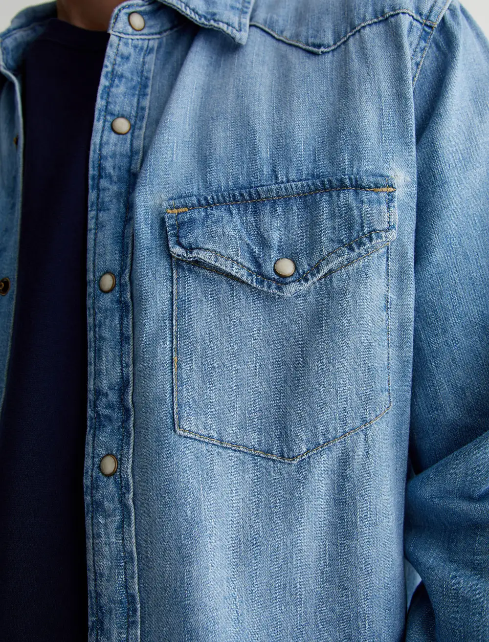 Men's Patch Pocket Western Shirt