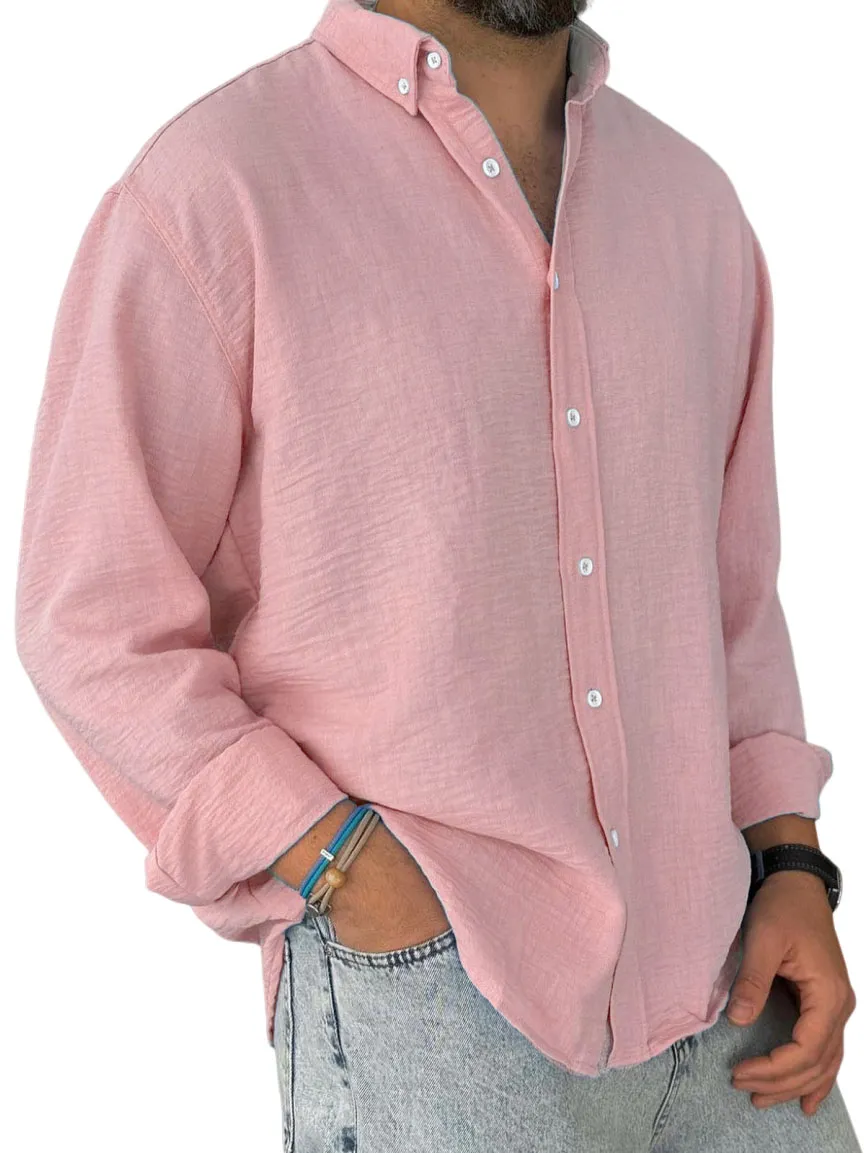 Utility Long Sleeve Open Collar Shirt