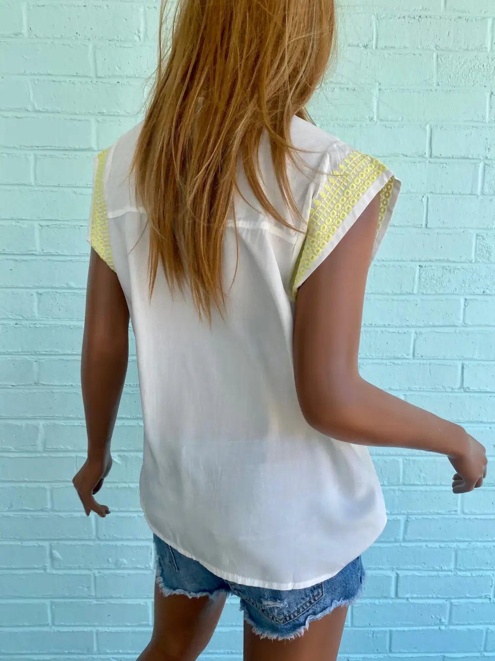 Embroidered Tassel Blouse