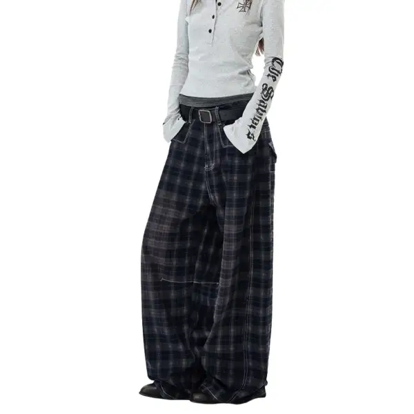 Structured Wide Leg Denim Jeans