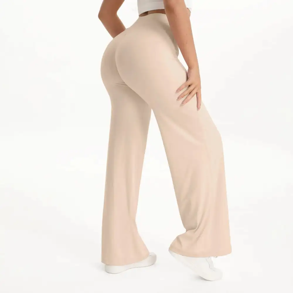 Straight Leg Waist Yoga Pants Gym Leggings Running Sports