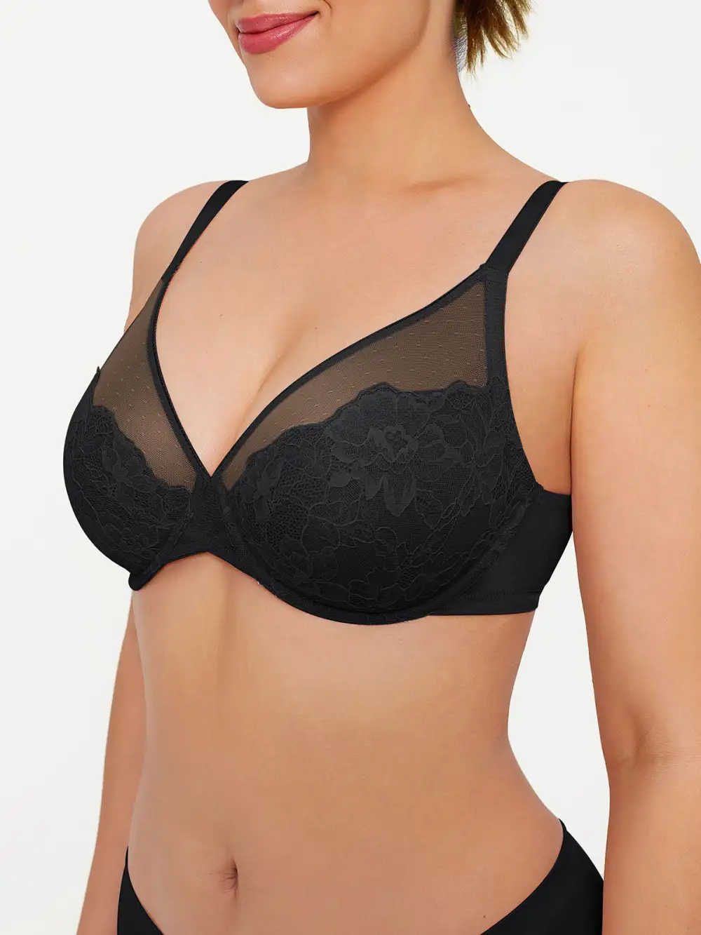 Lightweight Underwire Smoothing Lace Bra