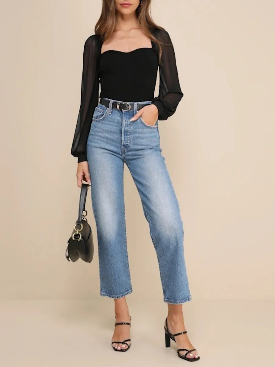 Sweetheart Neck Bodysuit
