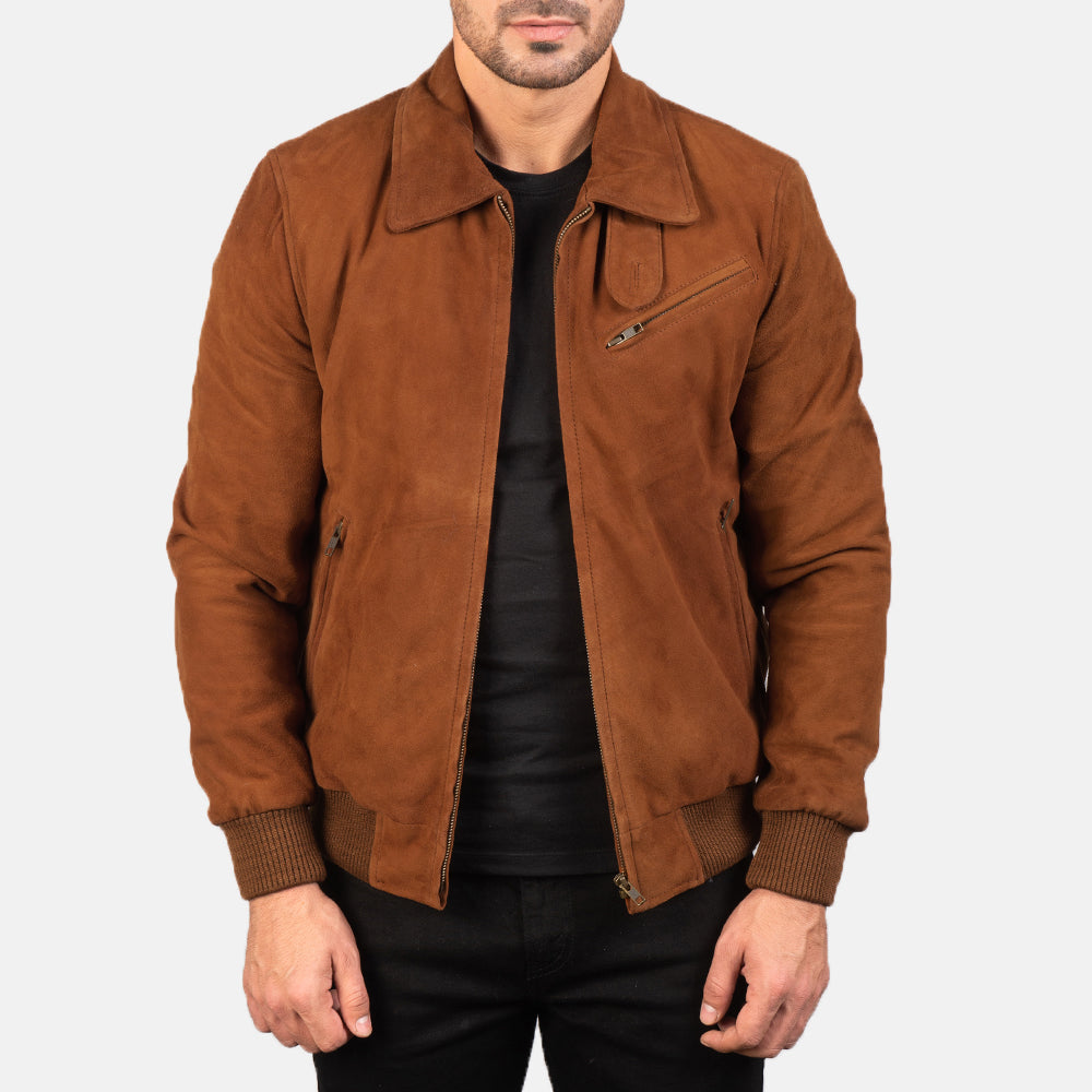 Men's Suede Leather Jacket