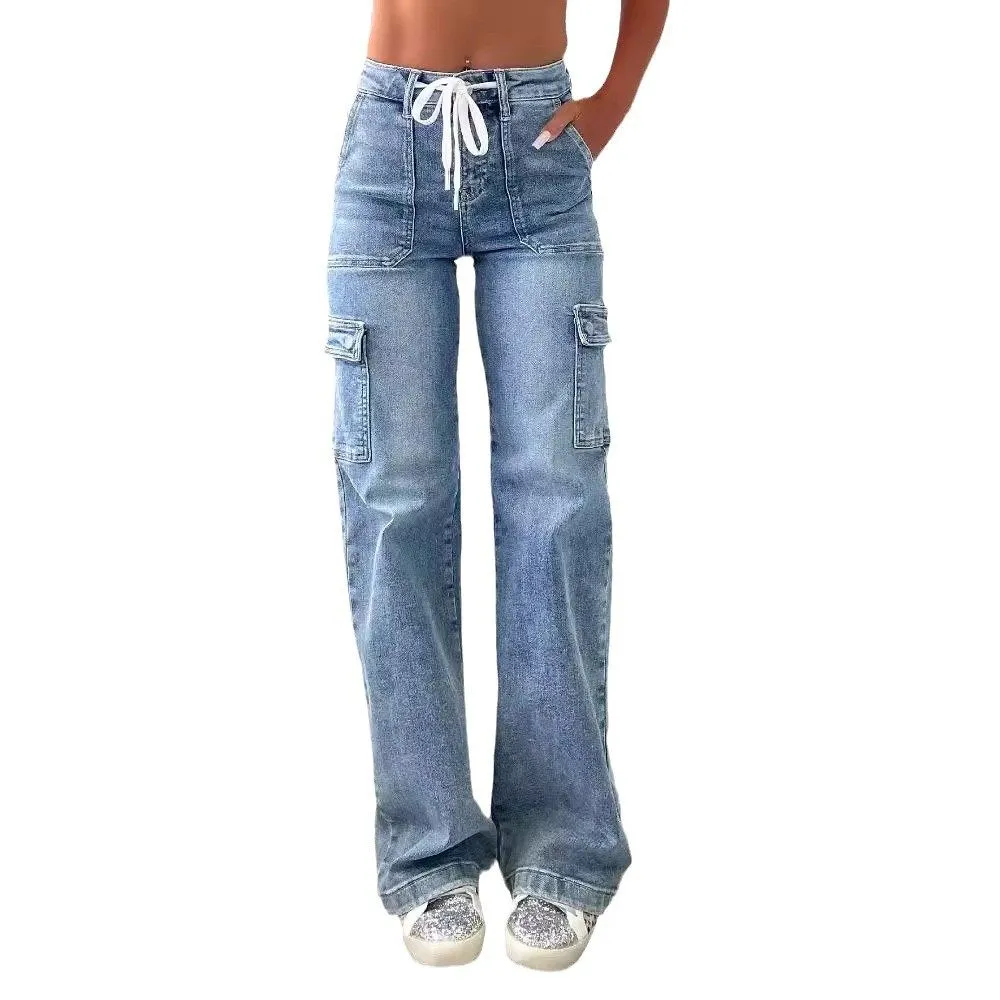 Women's Straight Leg Cargo Jeans