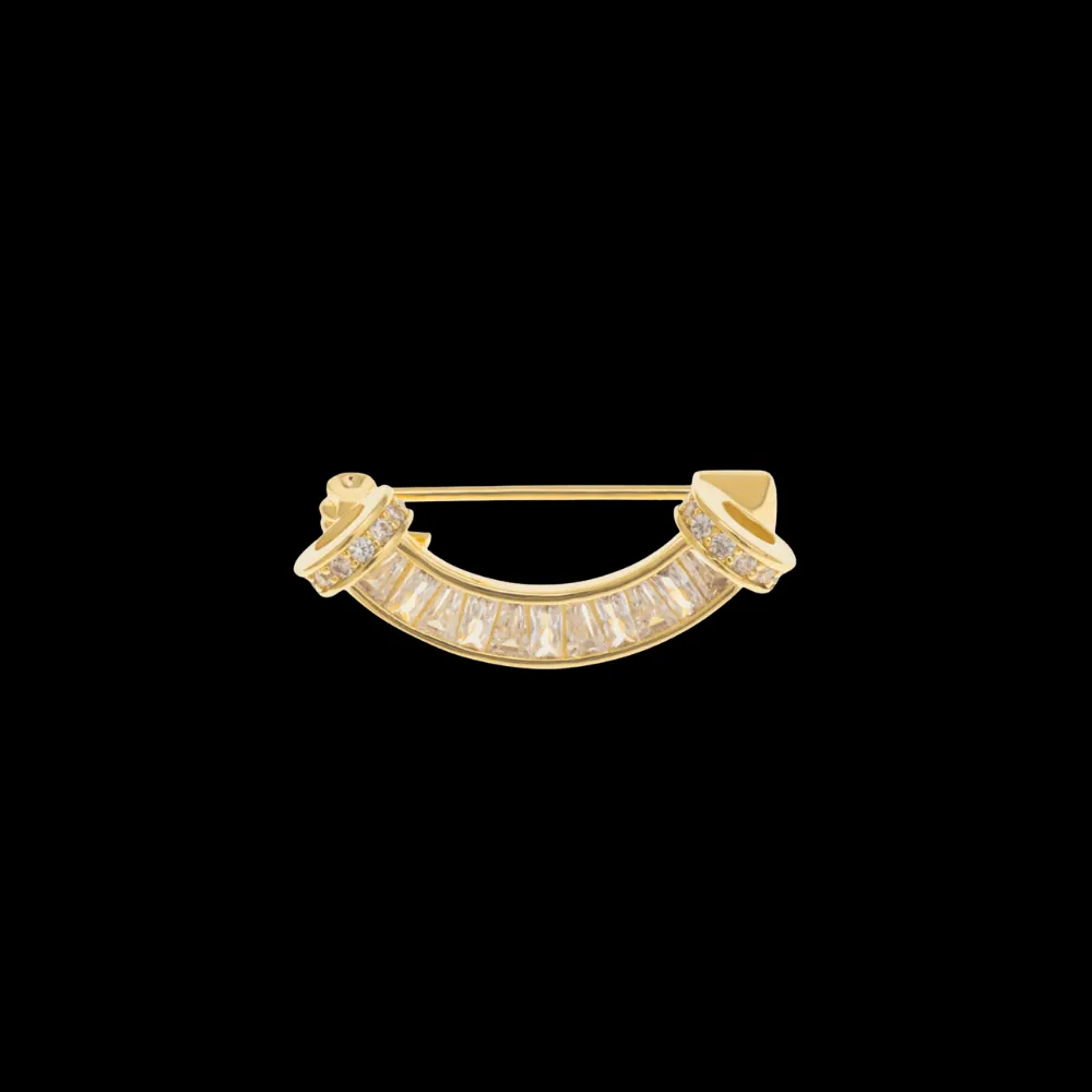 Decorative Safety Pin Brooch