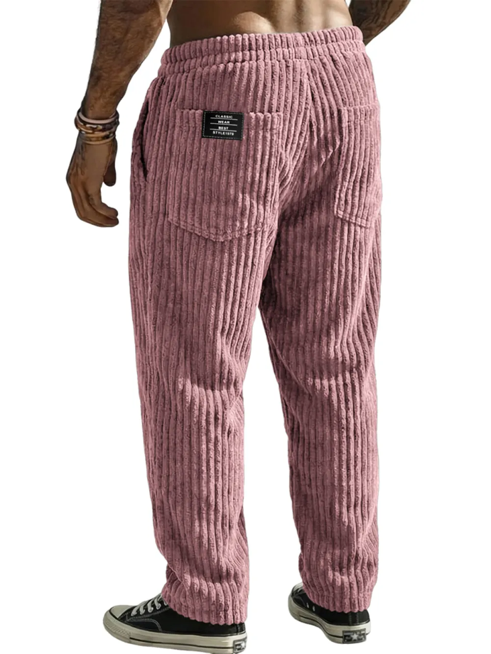 Corduroy Seamed Detail Trousers