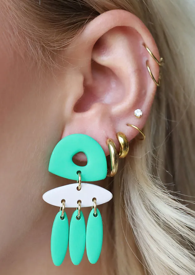 Geometric Block Earrings